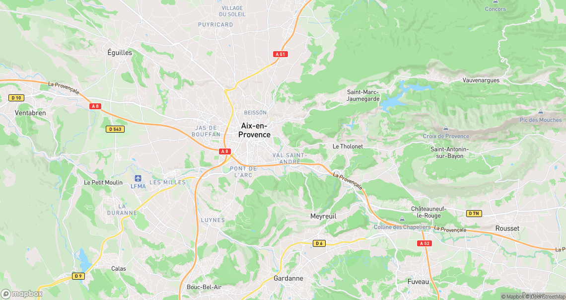 Localisation de la voiture à Aix-en-Provence