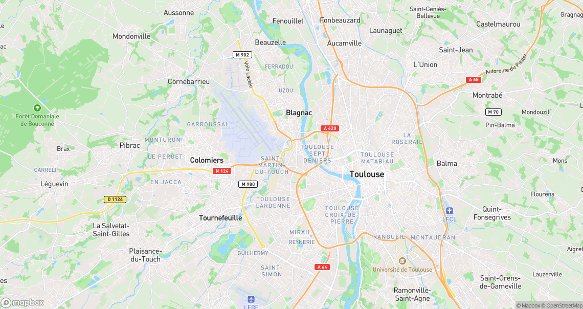 Localisation de la voiture à Toulouse