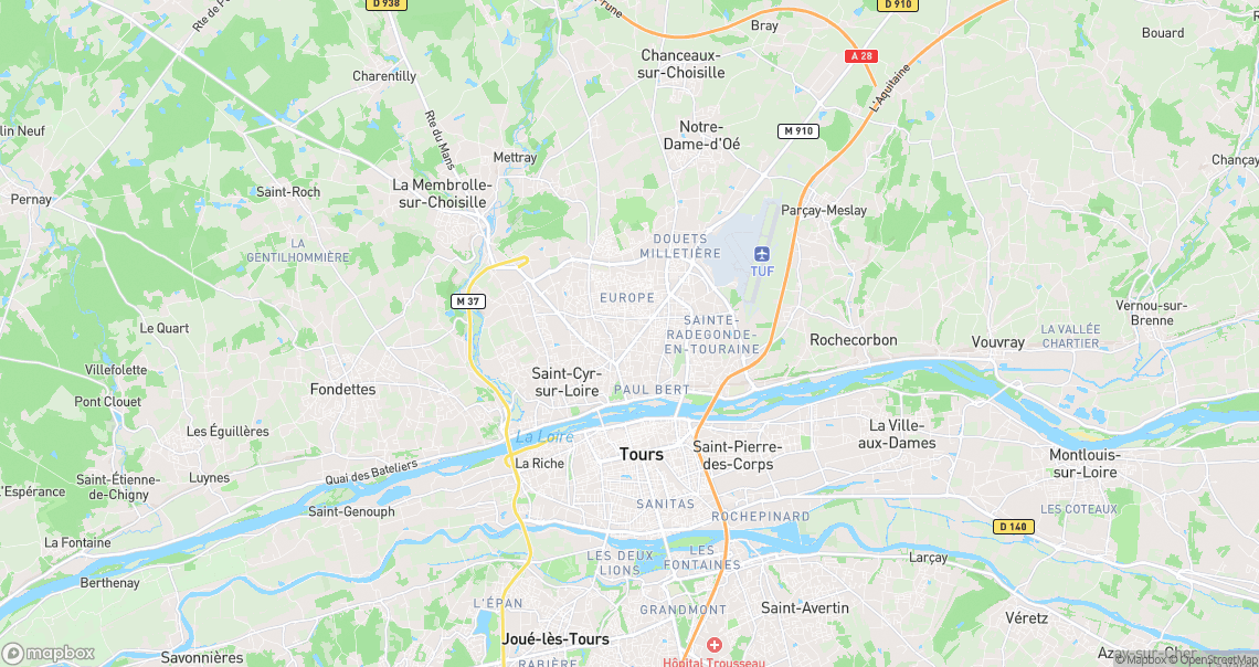 Localisation de la voiture à Tours