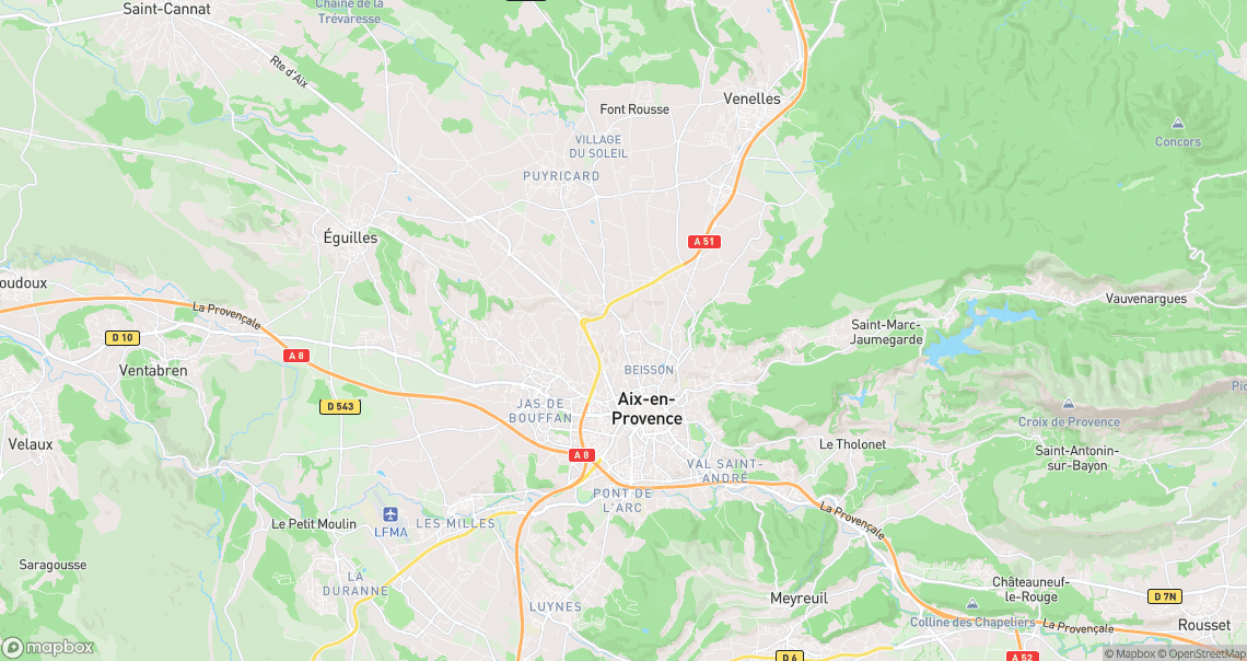 Localisation de la voiture à Aix-en-Provence