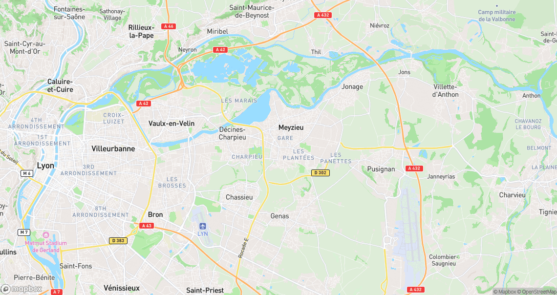 Localisation de la voiture à Meyzieu
