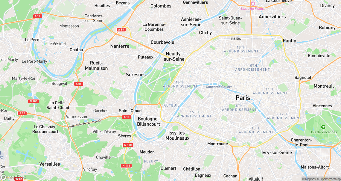 Localisation de la voiture à Paris