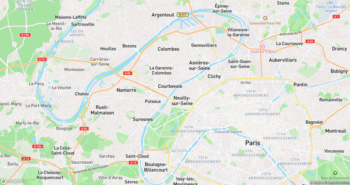 Localisation de la voiture à Neuilly-sur-Seine