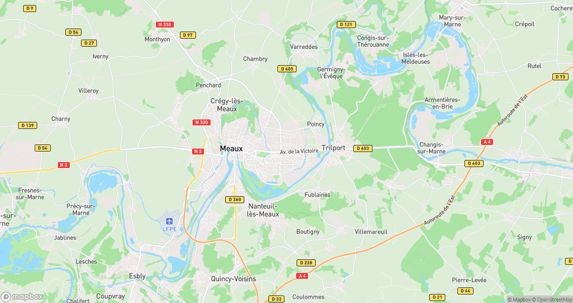 Localisation de la voiture à Meaux