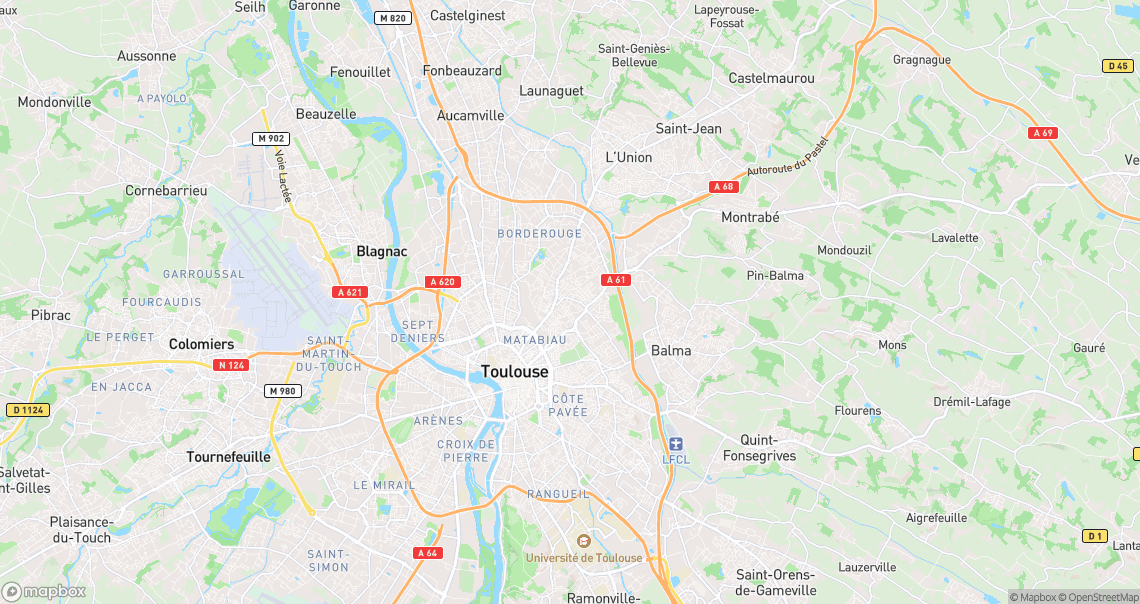 Localisation de la voiture à Toulouse