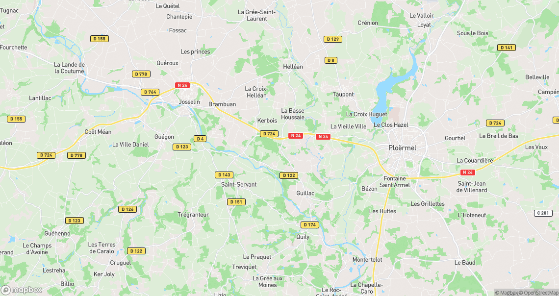 Localisation de la voiture à Guillac