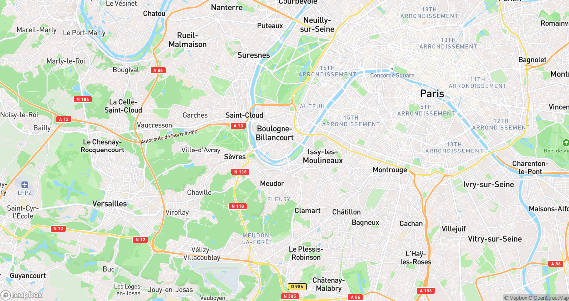 Localisation de la voiture à Boulogne-Billancourt