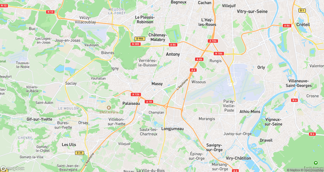Localisation de la voiture à Massy