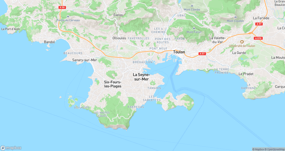 Localisation de la voiture à La Seyne-sur-Mer