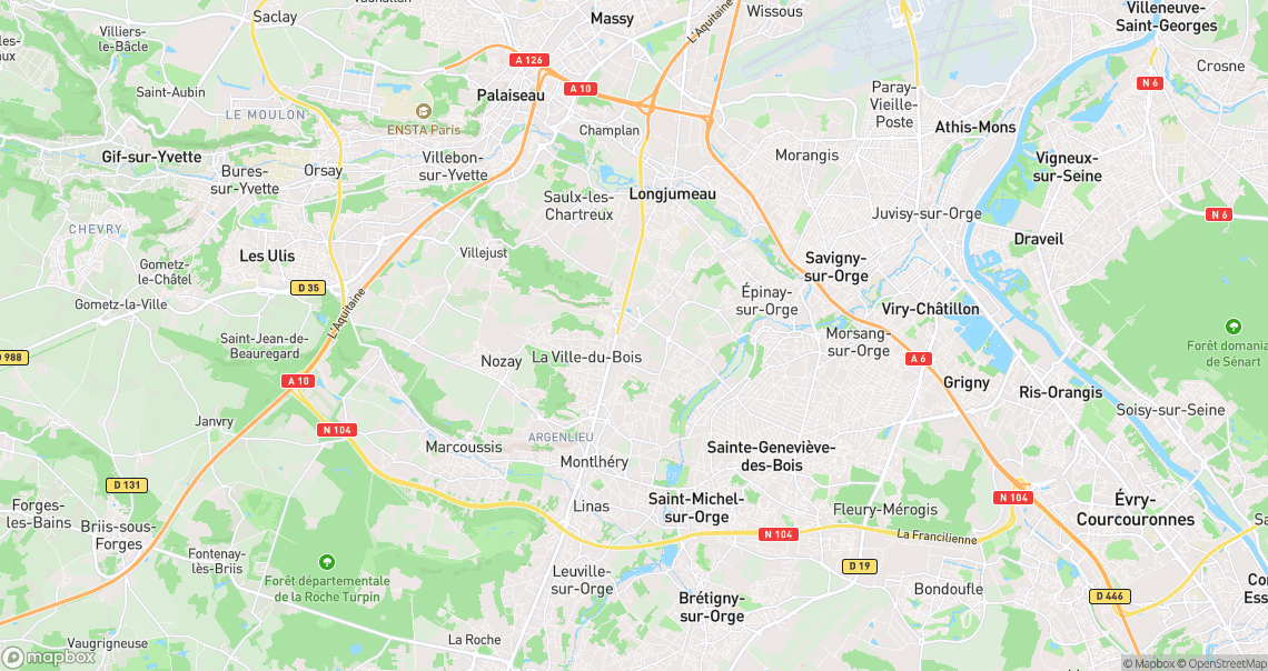 Localisation de la voiture à Ballainvilliers