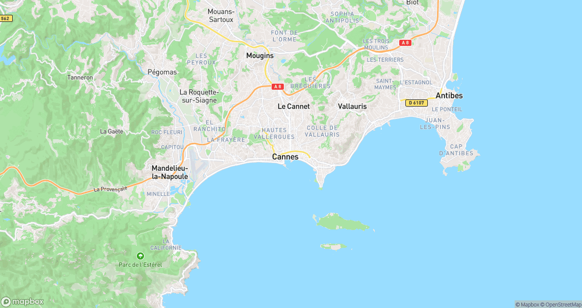 Localisation de la voiture à Cannes