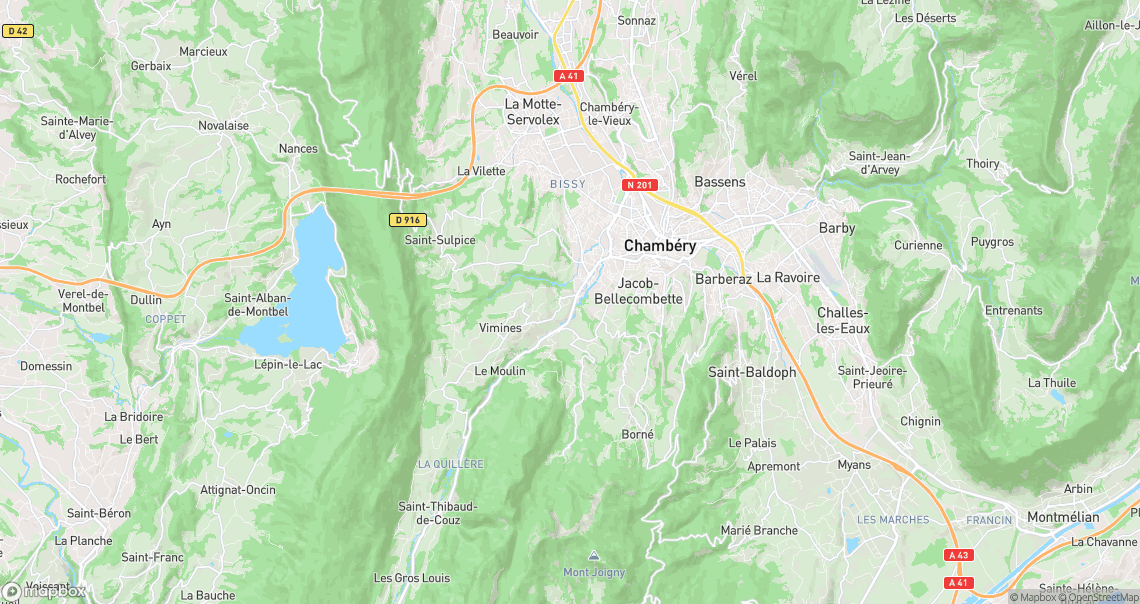 Localisation de la voiture à Cognin