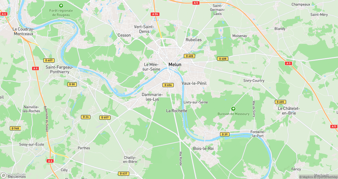 Localisation de la voiture à Dammarie-les-Lys