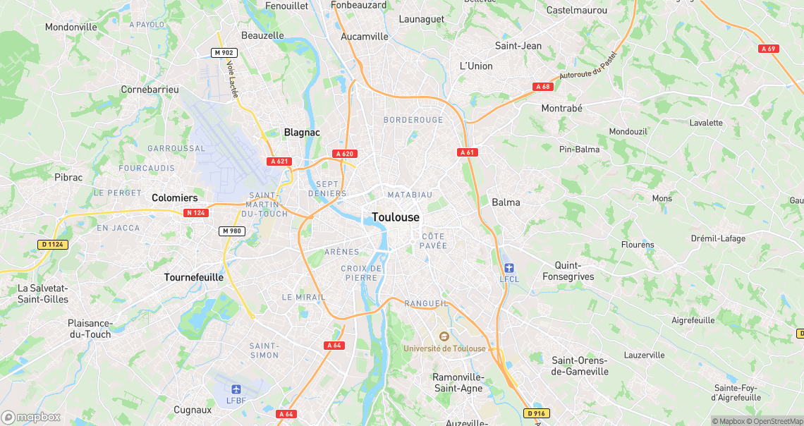 Localisation de la voiture à Toulouse