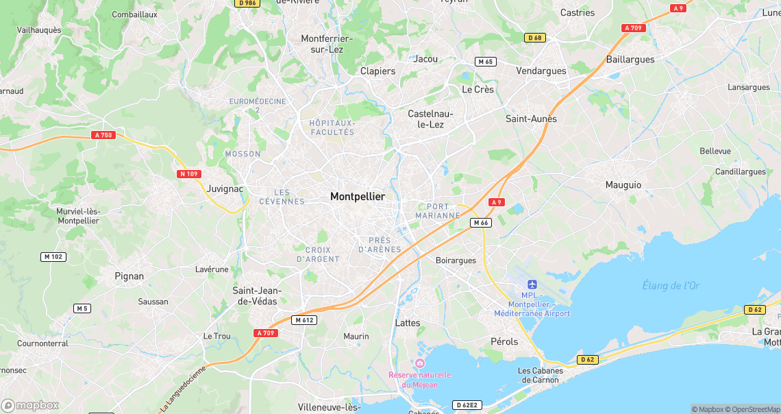 Localisation de la voiture à Montpellier