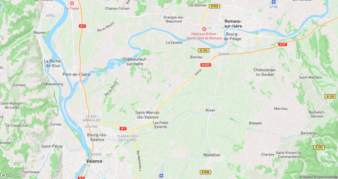Localisation de la voiture à Alixan
