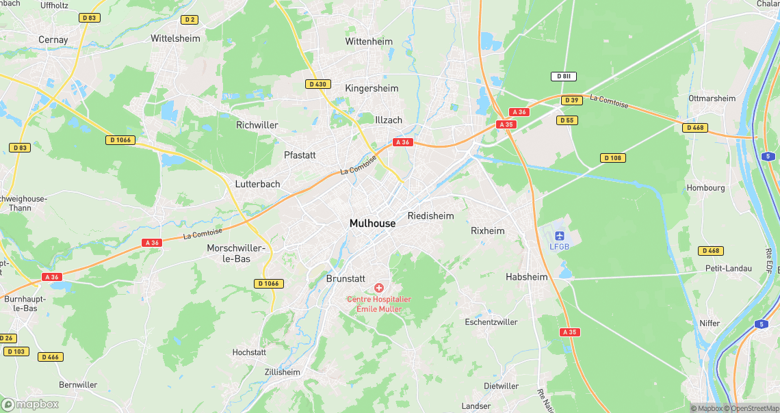 Localisation de la voiture à Mulhouse