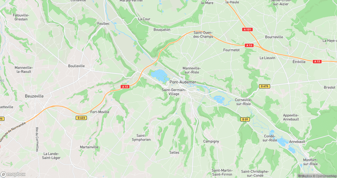 Localisation de la voiture à Pont-Audemer