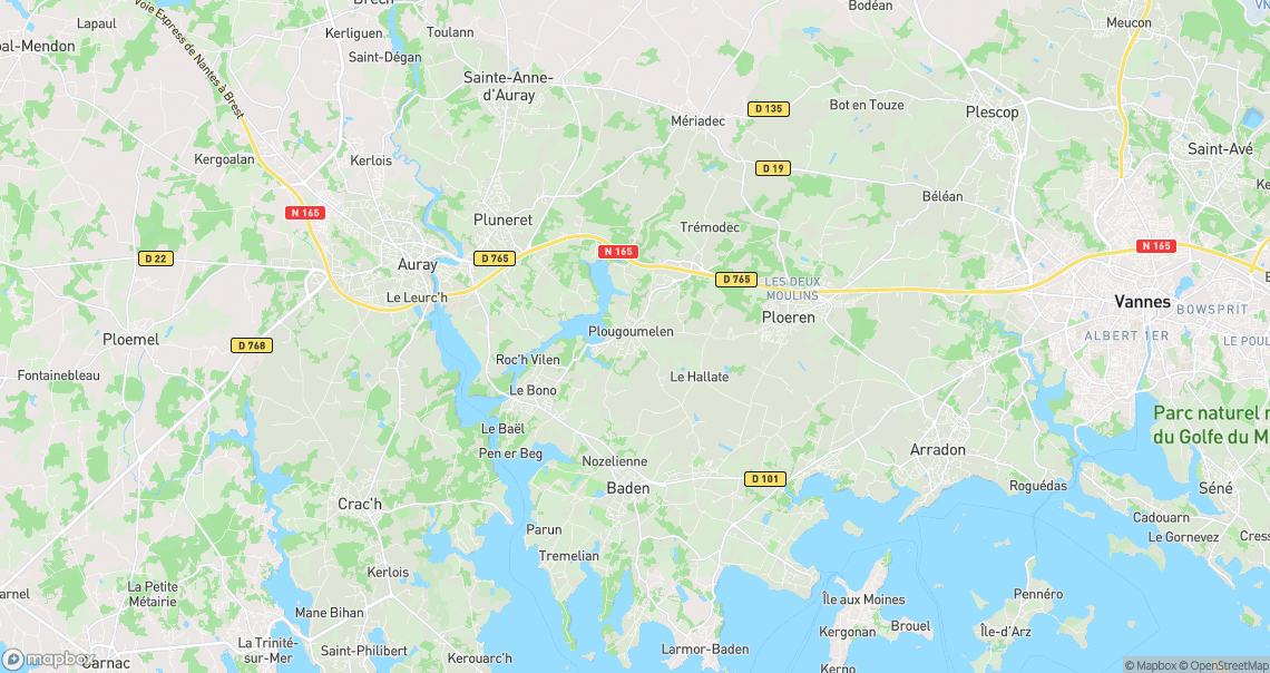 Localisation de la voiture à Plougoumelen