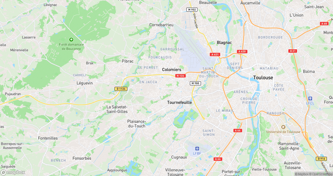 Localisation de la voiture à Colomiers