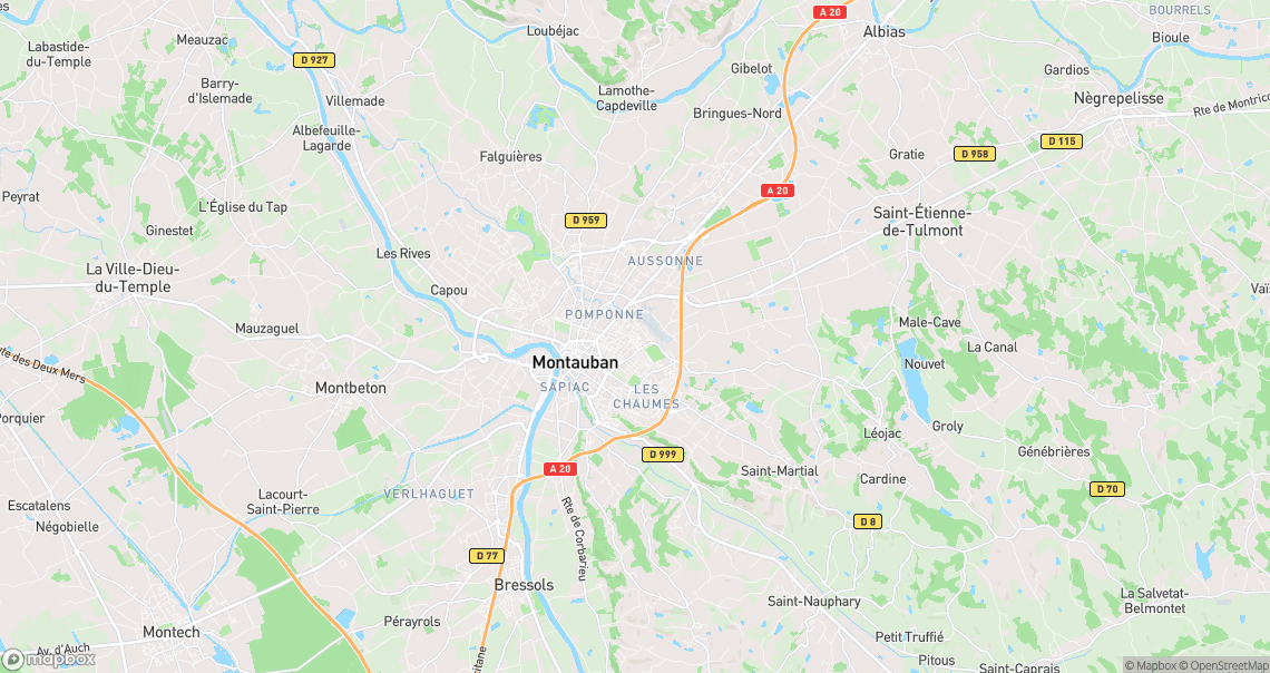 Localisation de la voiture à Montauban