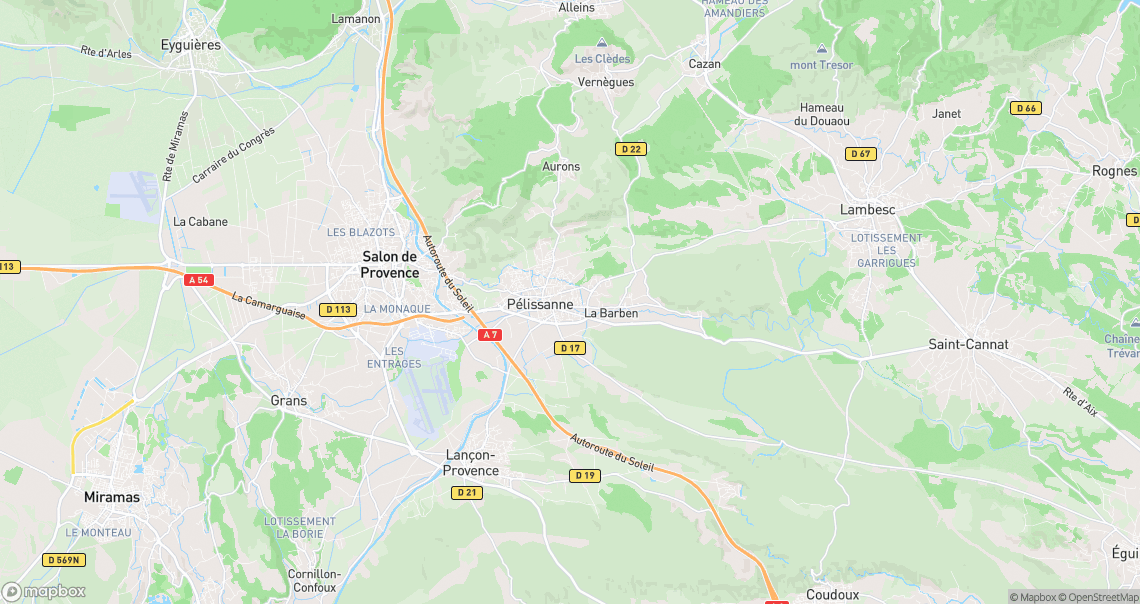 Localisation de la voiture à Pélissanne