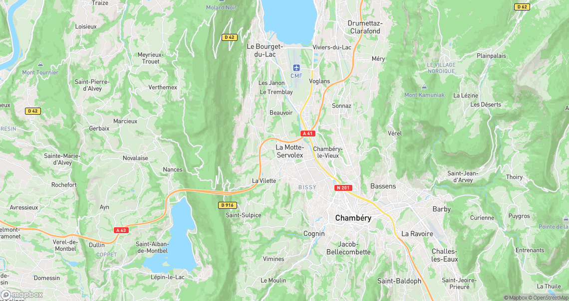 Localisation de la voiture à La Motte-Servolex