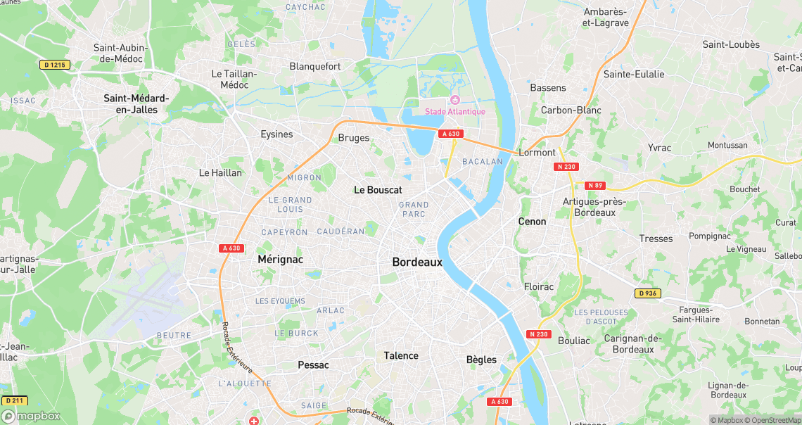 Localisation de la voiture à Bordeaux