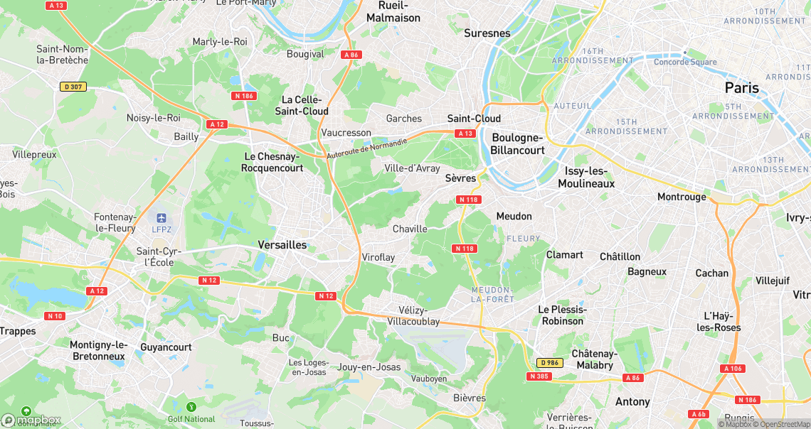 Localisation de la voiture à Chaville
