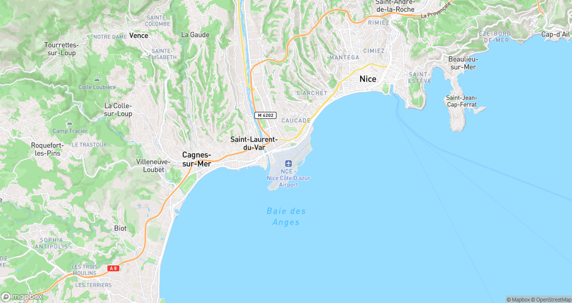 Localisation de la voiture à Nice