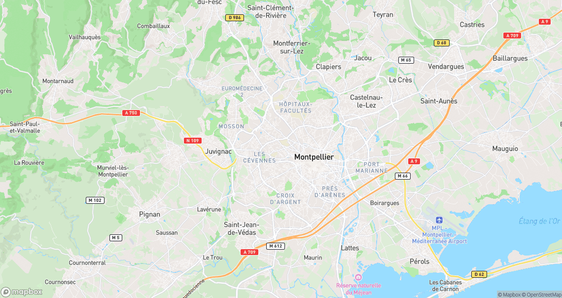 Localisation de la voiture à Montpellier