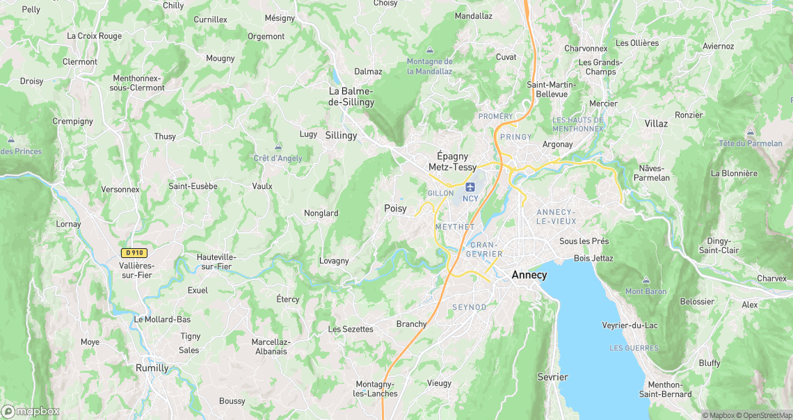 Localisation de la voiture à Poisy