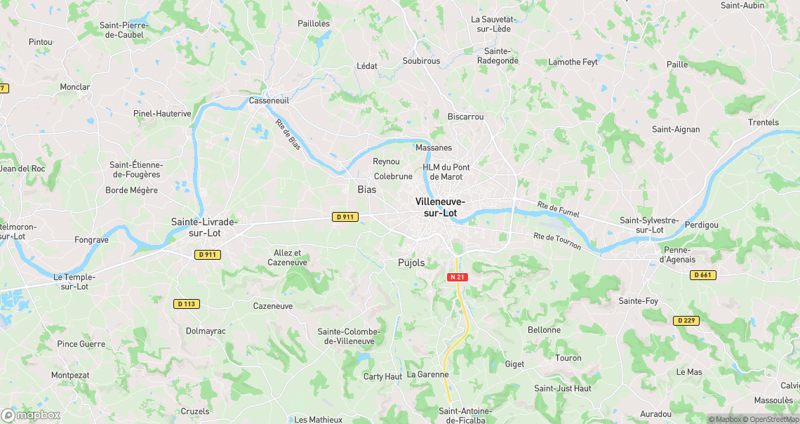 Localisation de la voiture à Bias