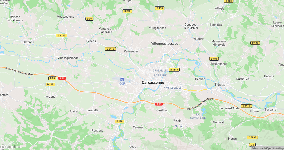 Localisation de la voiture à Carcassonne