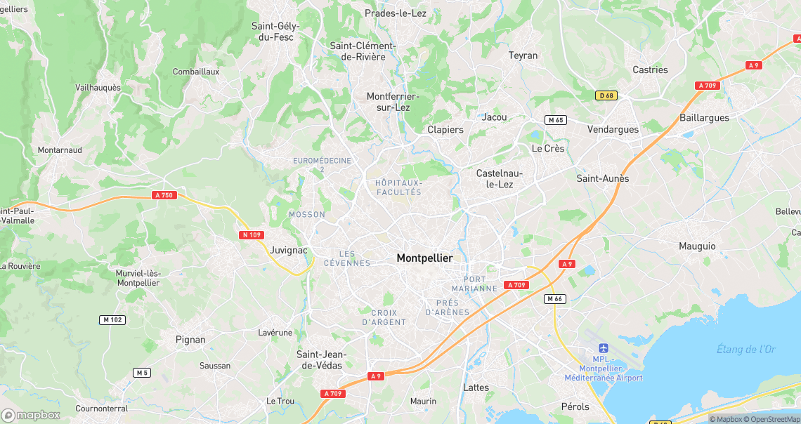 Localisation de la voiture à Montpellier
