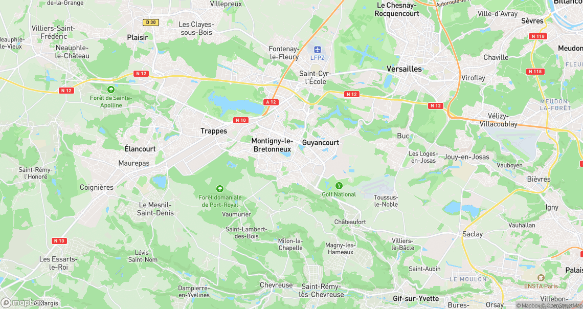 Localisation de la voiture à Voisins-le-Bretonneux