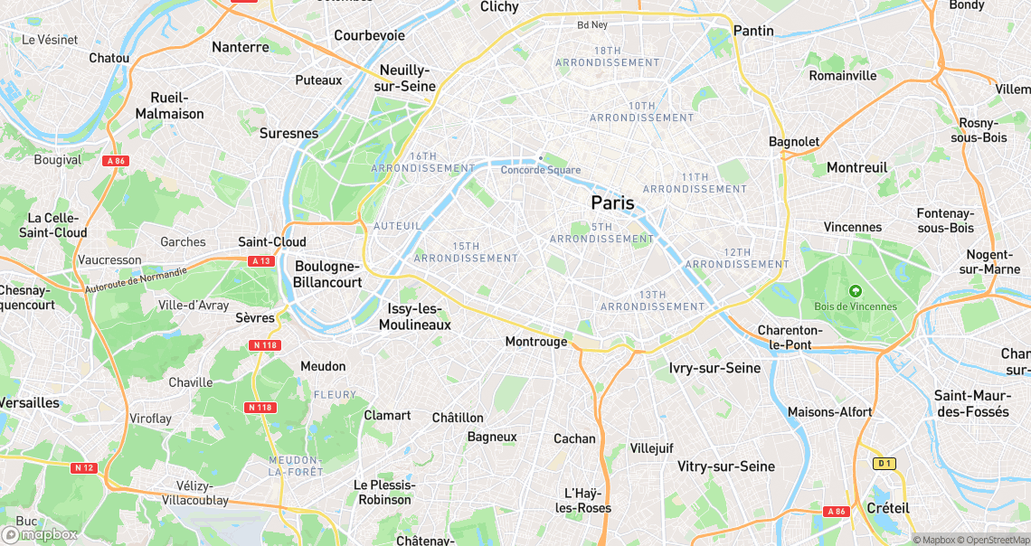 Localisation de la voiture à Paris