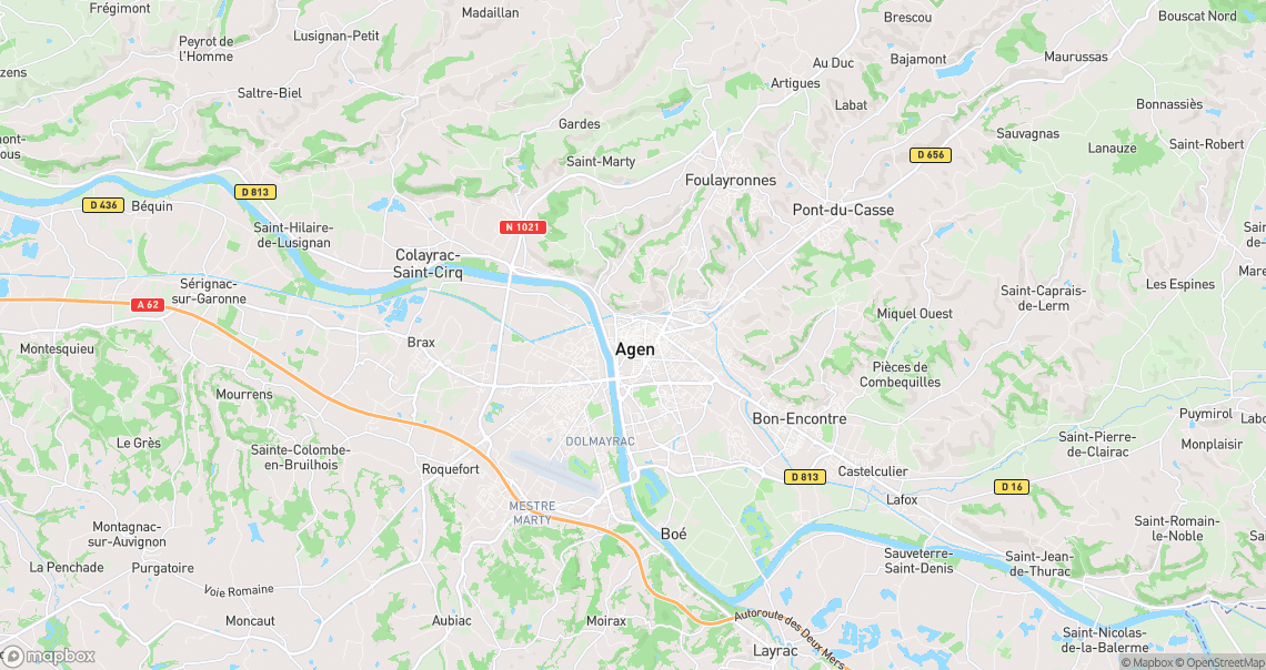 Localisation de la voiture à Agen