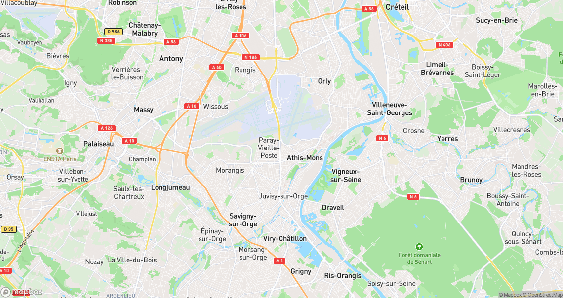Localisation de la voiture à Athis-Mons