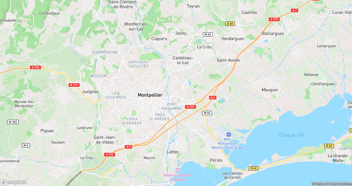 Localisation de la voiture à Montpellier