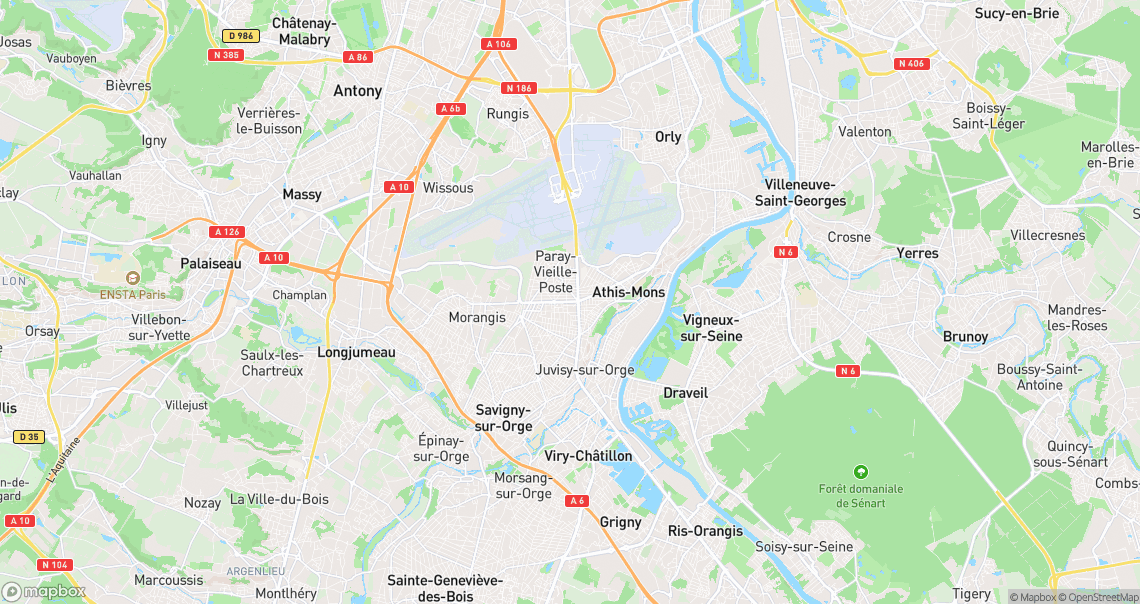 Localisation de la voiture à Athis-Mons
