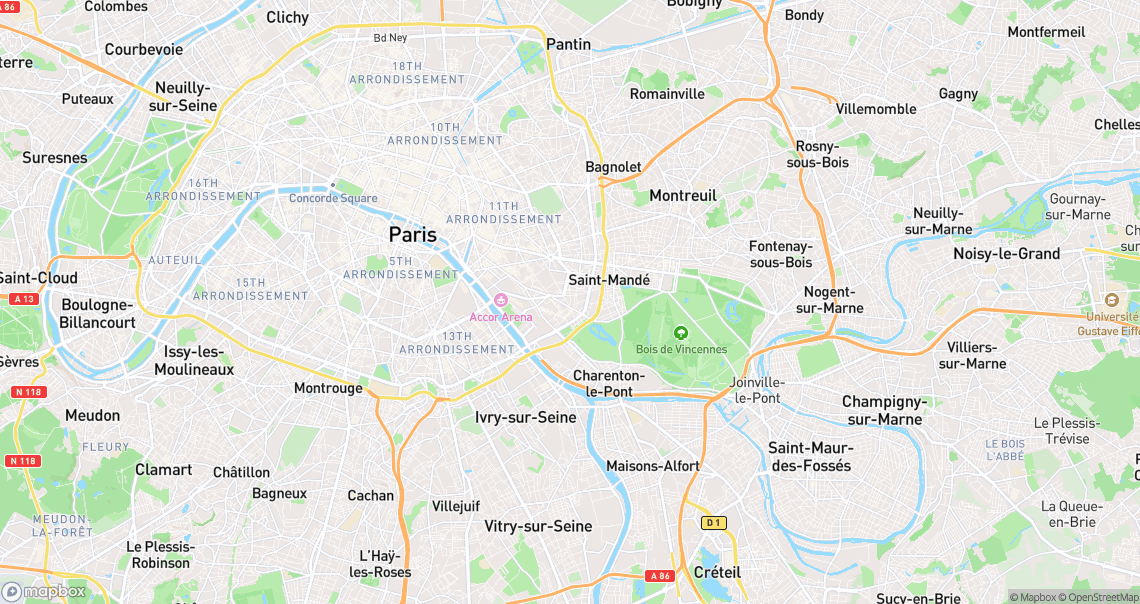 Localisation de la voiture à Paris