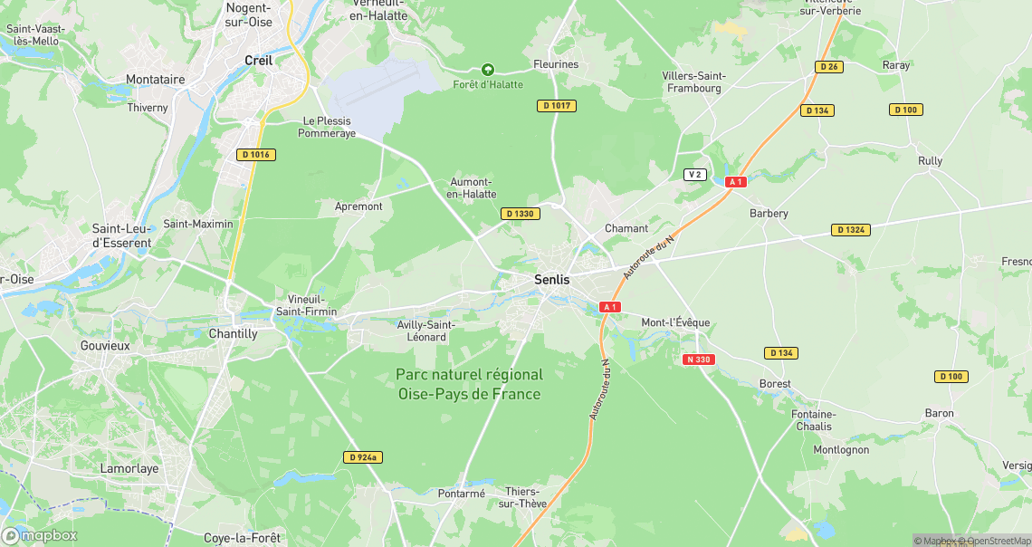 Localisation de la voiture à Senlis