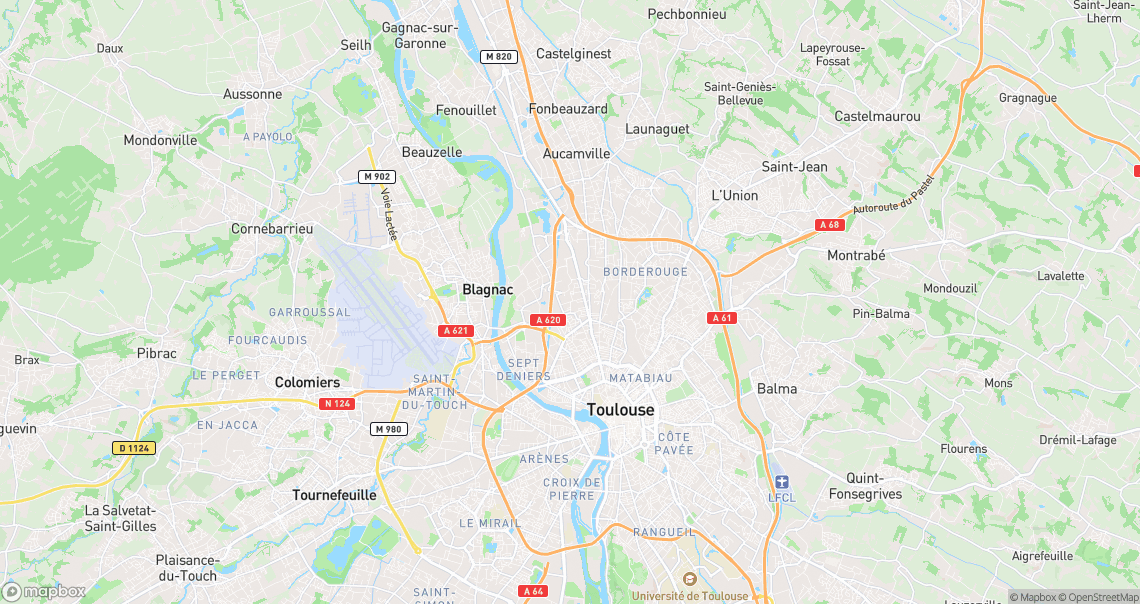 Localisation de la voiture à Toulouse