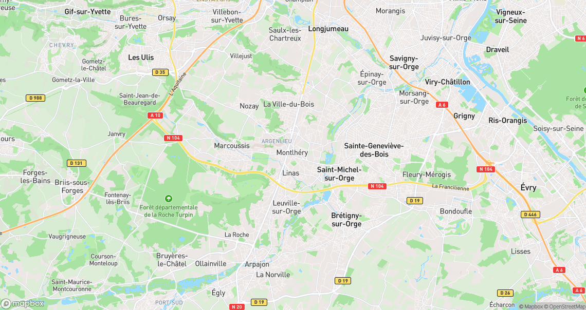 Localisation de la voiture à Montlhéry