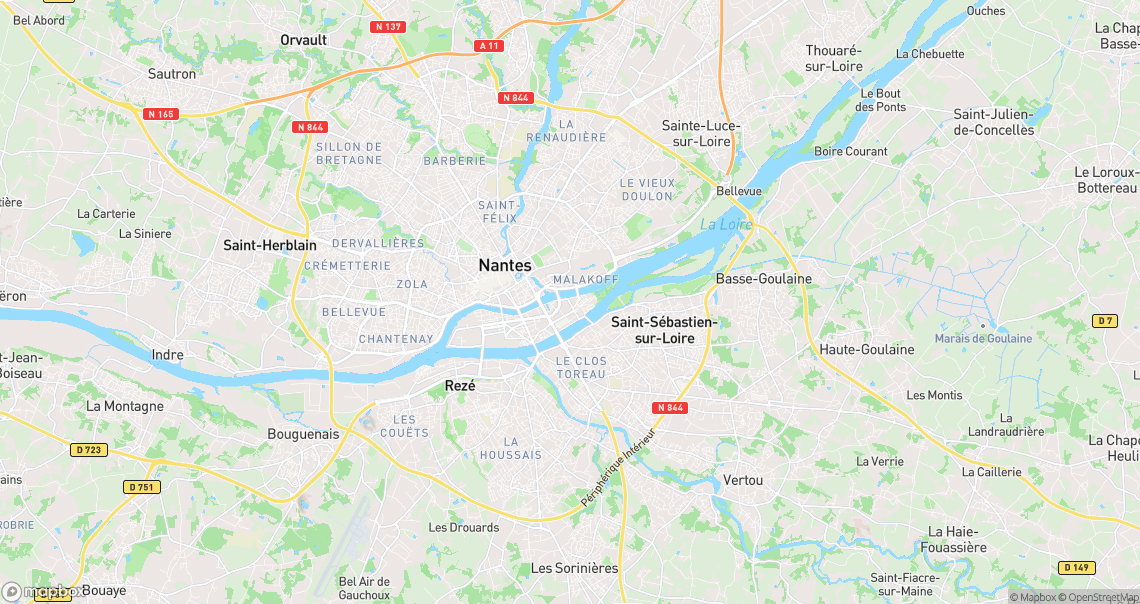 Localisation de la voiture à Nantes