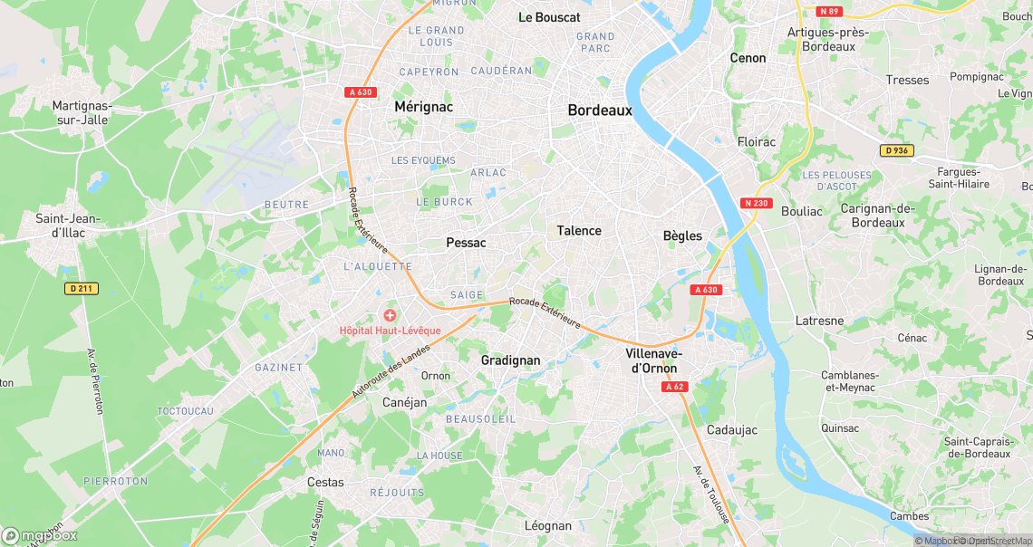 Localisation de la voiture à Pessac