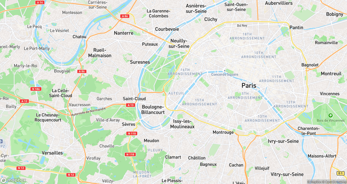 Localisation de la voiture à Paris