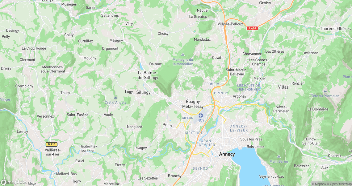 Localisation de la voiture à Sillingy