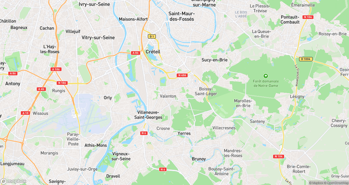Localisation de la voiture à Limeil-Brévannes